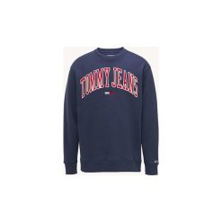Bluzy Tommy Jeans DM0DM05945 CLEAN COLLEGIATE. Czarne bluzy męskie Tommy Jeans, xl, bez wzorów, z jeansu, bez kołnierzyka, bez rękawów, bez kaptura. Za 295,98 zł.