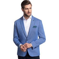 Marynarka OTTAVIANO MANS000263. Niebieskie marynarki męskie Giacomo Conti, m, bez wzorów. Za 499,00 zł.