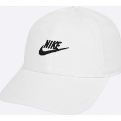 Nike Sportswear - Czapka. Białe czapki męskie marki Nike Sportswear, z bawełny. W wyprzedaży za 59,90 zł.