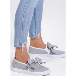 Szare Slip On Friends. Szare trampki i tenisówki damskie Renee, bez wzorów, bez zapięcia. Za 49,99 zł.