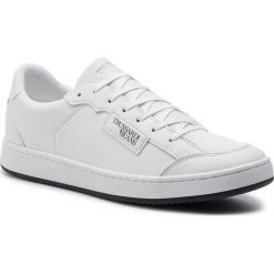 Sneakersy TRUSSARDI JEANS - 77A00131 W001. Białe sneakersy męskie Trussardi Jeans, na co dzień, bez wzorów, z jeansu, eleganckie, bez zapięcia. Za 509,00 zł.