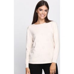 Beżowy Sweter In My Feelings. Brązowe swetry klasyczne damskie marki Born2be, xl, z okrągłym kołnierzem. Za 74,99 zł.
