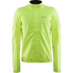 Kurtki męskie bomber: Craft Kurtka rowerowa Velo Rain Jacket żółta r. S (1904440-1851)