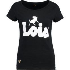 T-shirty damskie: LOIS Jeans CAMISETA LOGO Tshirt z nadrukiem black/white