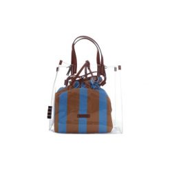 Torby shopper Manila Grace B032EU. Pomarańczowe torby damskie na zakupy marki Manila Grace, bez wzorów, bez dodatków. Za 596,34 zł.