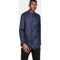G-Star Raw - Koszula. Niebieskie koszule męskie G-Star RAW, xl, bez wzorów, z bawełny, retro, ze stójką, z długim rękawem. W wyprzedaży za 239,90 zł.