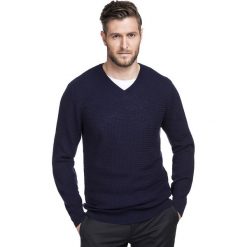 Sweter MANUELE SWGR000243. Pomarańczowe swetry męskie Giacomo Conti, m, bez wzorów, z wełny, klasyczne, z klasycznym kołnierzykiem, bez kaptura. Za 249,00 zł.