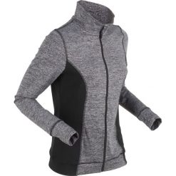 Bluza rozpinana funkcyjna z mikropolaru, wyszczuplająca, długi rękaw bonprix szary melanż. Szare bluzy rozpinane damskie bonprix, s, melanż, z długim rękawem, długie. Za 79,99 zł.