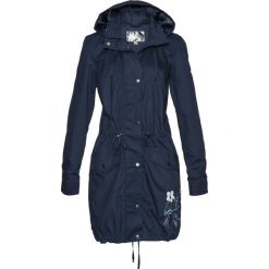 Kurtka parka z haftem bonprix ciemnoniebieski. Niebieskie kurtki damskie bonprix, z haftami. Za 179,99 zł.
