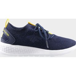 Buty sportowe chłopięce (31-38) JOBMS200 - granat melanż. Buty chłopięce sportowe z dzianiny. W wyprzedaży za 99,99 zł.