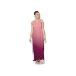 Sukienka CP-028 256. Różowe sukienki damskie Colour pleasure, s, bez wzorów, z dzianiny, bez kołnierzyka, bez rękawów, maxi. Za 169,00 zł.