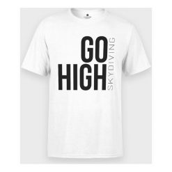 Koszulka męska Go high. Koszulki męskie MegaKoszulki, m, bez wzorów, z bawełny, z podwójnym kołnierzykiem, bez rękawów. Za 49,90 zł.