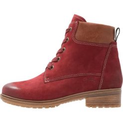 Ara KANSAS Botki sznurowane rubin/cognac. Czerwone buty zimowe damskie marki ara, z materiału, na sznurówki. W wyprzedaży za 251,40 zł.