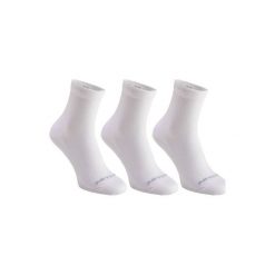 Skarpety RS160 x3 białe. Białe skarpetki męskie ARTENGO. Za 14,99 zł.