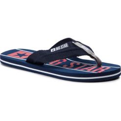 Japonki BIG STAR - DD174658 Navy. Niebieskie klapki męskie BIG STAR, bez wzorów, ze skóry ekologicznej. Za 59,00 zł.