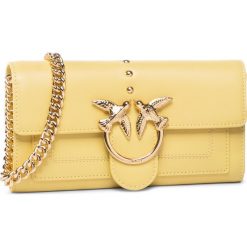 Torebka PINKO - Love Wallet Simply C PE 20 PLTT 1P21KV Y5FF Yellow H44. Żółte torebki klasyczne damskie Pinko, bez wzorów, ze skóry, wizytowe, bez dodatków. Za 779,00 zł.