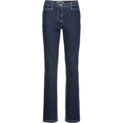 Dżinsy "authentik-stretch", modelujące sylwetkę STRAIGHT bonprix ciemnoniebieski. Niebieskie jeansy damskie bonprix. Za 109,99 zł.