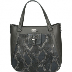 Torba - 100-41-O SS G. Szare torebki klasyczne damskie Venezia, ze skóry. Za 469,00 zł.