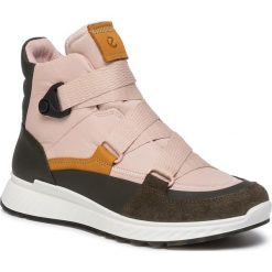 Sneakersy ECCO - St.1 W 836313 51649 Tarmac/Deep Forrest/Rose Dust/Oak. Różowe półbuty damskie ecco, ze skóry. Za 649,00 zł.