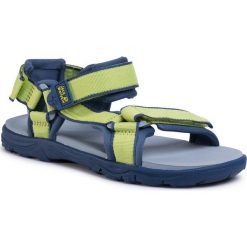 Sandały JACK WOLFSKIN - Seven Seas 3 K 4040061 D Lime/Blue. Zielone sandały chłopięce Jack Wolfskin, z tworzywa sztucznego, bez zapięcia. W wyprzedaży za 139,00 zł.