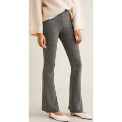 Mango - Legginsy Flare. Szare spodnie damskie Mango, s, z elastanu. W wyprzedaży za 39,90 zł.