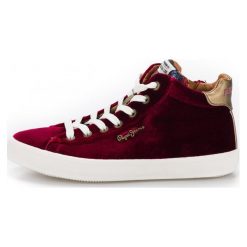 Pepe Jeans Damskie Tenisówki Pls30768_Aw18 36 Burgund. Czerwone trampki i tenisówki damskie Pepe Jeans, bez wzorów, z jeansu, bez zapięcia. W wyprzedaży za 273,00 zł.