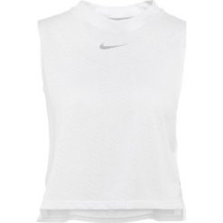 Topy sportowe damskie: Nike Performance TAILWIND CROP COOL Koszulka sportowa white