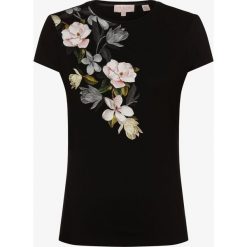 Ted Baker - T-shirt damski – Torina, czarny. Czarne t-shirty damskie Ted Baker, z nadrukiem, bez kołnierzyka. Za 299,95 zł.