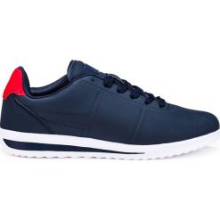 BUTY MĘSKIE SPORTOWE SNEAKERSY T200 - GRANATOWE. Niebieskie bez kategorii marki Inny, z materiału. Za 79,00 zł.