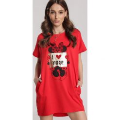 Czerwony T-shirt Pericine. Czerwone t-shirty damskie Renee, xl, bez wzorów, bez kołnierzyka, bez rękawów. Za 59,99 zł.