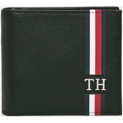 Tommy Hilfiger - Portfel skórzany. Czarne portfele męskie marki TOMMY HILFIGER, bez wzorów, ze skóry. Za 269,90 zł.