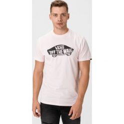 Vans Off The Wall Koszulka Różowy. Różowe podkoszulki męskie Vans, s, z nadrukiem, z bawełny, z krótkim rękawem. Za 128,95 zł.