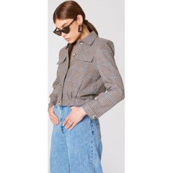 Kurtki damskie: Trendyol Krótka kurtka w kratkę – Brown,Multicolor