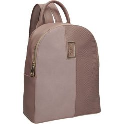 Plecak damski mocca NOBO - beżowy. Brązowe plecaki damskie Nobo, w paski, ze skóry ekologicznej, eleganckie. Za 169,99 zł.