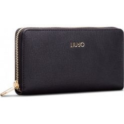 Duży Portfel Damski LIU JO - Xl Zip Around Isola A68174 E0087 Nero 22222. Czarne portfele damskie marki Liu Jo, z materiału. Za 299,00 zł.