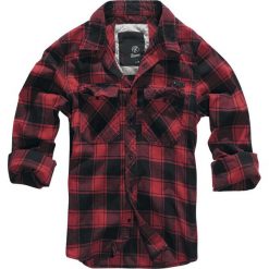 Brandit Checkshirt Koszula czerwony/czarmy. Czerwone koszule męskie marki Brandit, xl, z aplikacjami, z bawełny, z długim rękawem. Za 144,90 zł.