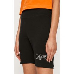 Reebok Classic - Szorty. Czarne szorty damskie Reebok Classic, s, z nadrukiem, z elastanu, casualowe. Za 99,90 zł.