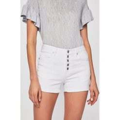 Answear - Szorty jeansowe. Żółte szorty damskie ANSWEAR, s, bez wzorów, z elastanu, casualowe. W wyprzedaży za 39,90 zł.
