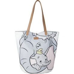 Shopper bag damskie: Shopper bag „Dumbo” w kolorze szarym – 55 x 44 x 38 cm
