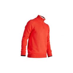 Ciepły sweter do golfa męski. Czerwone swetry męskie INESIS, xl, bez wzorów, z bawełny, z golfem, bez kaptura. Za 79,99 zł.