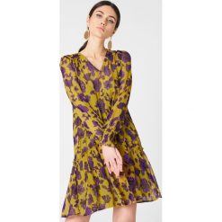 Sukienki hiszpanki: Baum und Pferdgarten Sukienka Abalena – Multicolor,Yellow