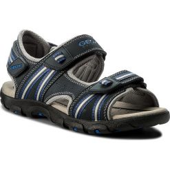 Sandały GEOX - J S.Strada A J4224A 0CE14 CF44R D Navy/Dk Royal. Niebieskie sandały męskie marki Geox, ze skóry ekologicznej. W wyprzedaży za 249,00 zł.