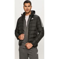 Adidas Performance - Kurtka puchowa. Czarne płaszcze męskie adidas Performance, s, bez wzorów, z poliesteru, krótkie, bez kaptura. Za 379,90 zł.