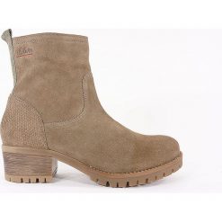 BOTKI DAMSKIE OLI 25433 BRĄZ. Botki damskie S.Oliver, ze skóry, bez obcasa, bez zapięcia. Za 199,00 zł.