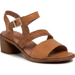 Sandały JOSEF SEIBEL - Juna 01 68601 193 240 Camel. Pomarańczowe klapki damskie Josef Seibel, bez wzorów, ze skóry, bez obcasa, na obcasie. Za 289,00 zł.