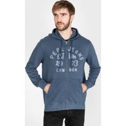 Pepe Jeans Lope Bluza Niebieski. Niebieskie bluzy męskie Pepe Jeans, l, z haftami, z bawełny, vintage, bez kołnierzyka, bez rękawów, bez kaptura. Za 412,95 zł.