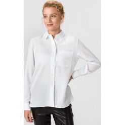 Calvin Klein Classic Twill Koszula Biały. Białe bluzki damskie Calvin Klein, xs, bez wzorów, z lyocellu, bez kołnierzyka, z długim rękawem. Za 393,95 zł.