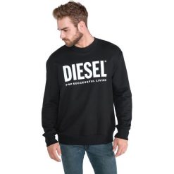 Diesel S-Division Bluza Czarny. Czarne bluzy męskie Diesel, s, z nadrukiem, z bawełny, bez kołnierzyka, bez rękawów, bez kaptura. Za 392,95 zł.