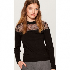 Sweter z koronką - Czarny. Czarne bez kategorii Mohito, s, z koronki. Za 89,99 zł.