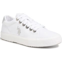 Tenisówki U.S. POLO ASSN. - Mara MAREW4262S0/CY1 Whi. Białe półbuty damskie U.S. Polo Assn., na co dzień, bez wzorów, z gumy, bez obcasa, na płaskiej podeszwie, bez zapięcia. Za 259,00 zł.